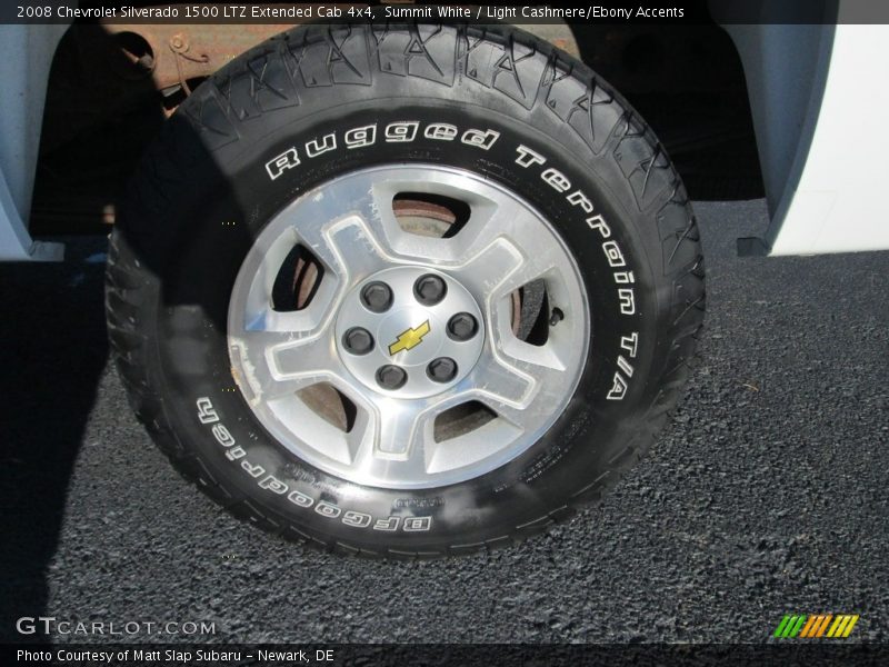 Summit White / Light Cashmere/Ebony Accents 2008 Chevrolet Silverado 1500 LTZ Extended Cab 4x4