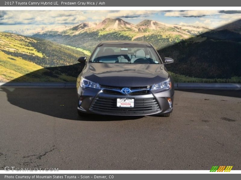 Predawn Gray Mica / Ash 2017 Toyota Camry Hybrid LE
