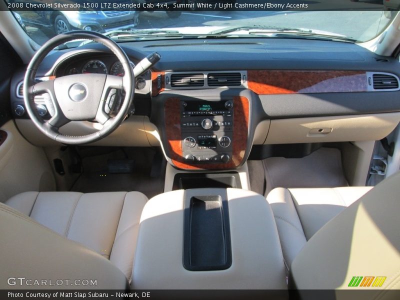 Summit White / Light Cashmere/Ebony Accents 2008 Chevrolet Silverado 1500 LTZ Extended Cab 4x4