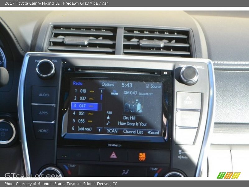 Predawn Gray Mica / Ash 2017 Toyota Camry Hybrid LE