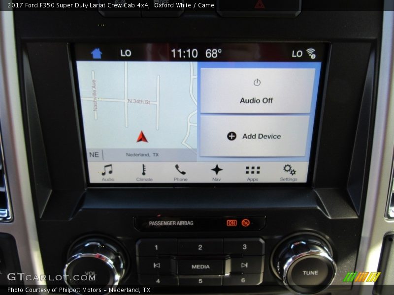 Navigation of 2017 F350 Super Duty Lariat Crew Cab 4x4