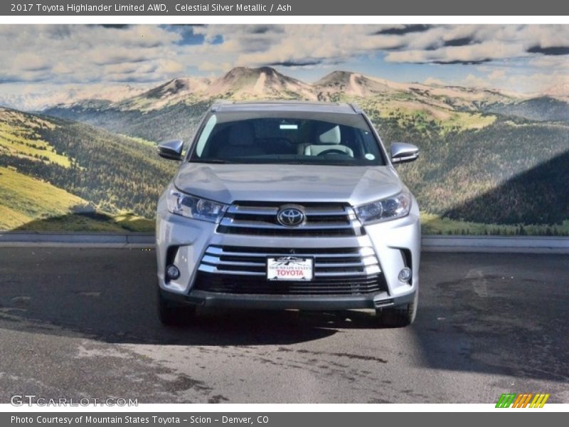 Celestial Silver Metallic / Ash 2017 Toyota Highlander Limited AWD