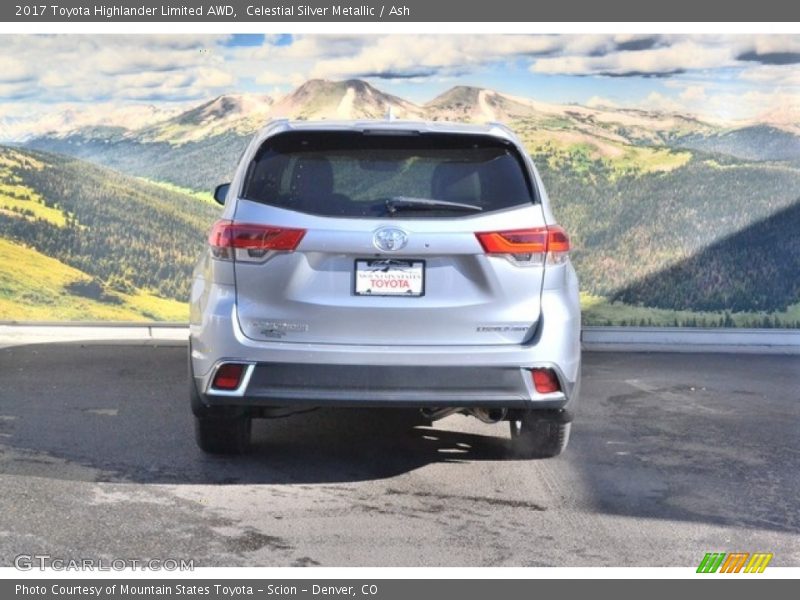 Celestial Silver Metallic / Ash 2017 Toyota Highlander Limited AWD