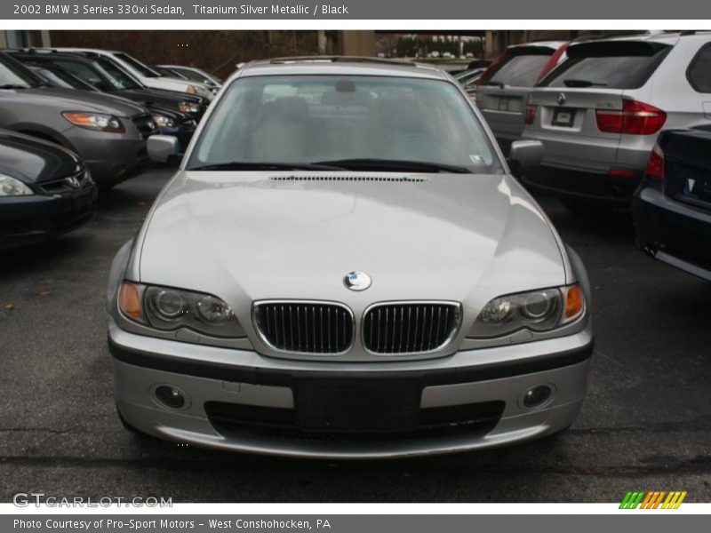 Titanium Silver Metallic / Black 2002 BMW 3 Series 330xi Sedan
