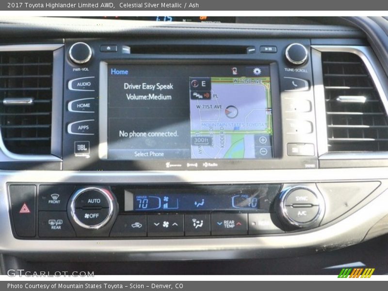 Navigation of 2017 Highlander Limited AWD
