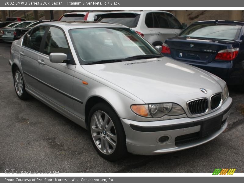 Titanium Silver Metallic / Black 2002 BMW 3 Series 330xi Sedan