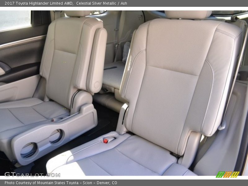 Rear Seat of 2017 Highlander Limited AWD