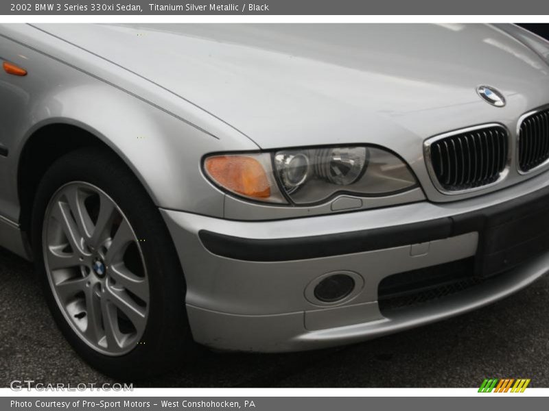 Titanium Silver Metallic / Black 2002 BMW 3 Series 330xi Sedan
