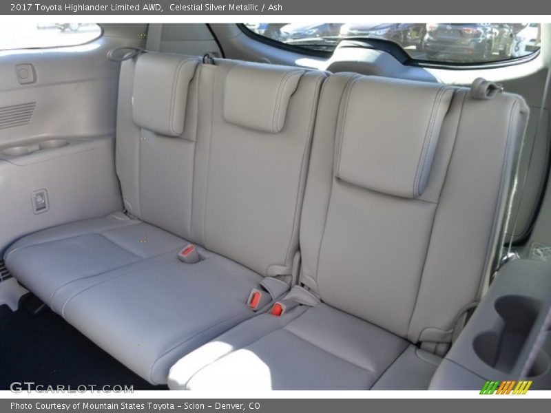 Rear Seat of 2017 Highlander Limited AWD