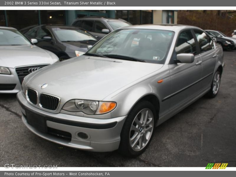 Titanium Silver Metallic / Black 2002 BMW 3 Series 330xi Sedan
