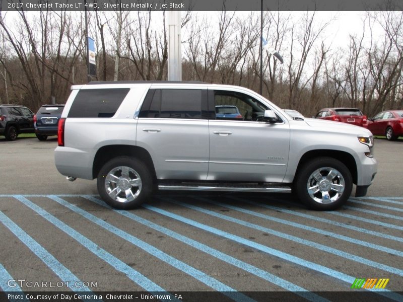 Silver Ice Metallic / Jet Black 2017 Chevrolet Tahoe LT 4WD