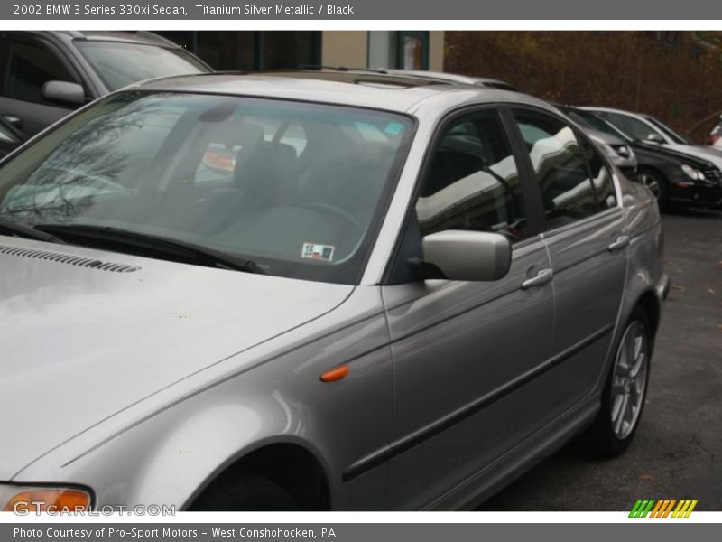 Titanium Silver Metallic / Black 2002 BMW 3 Series 330xi Sedan