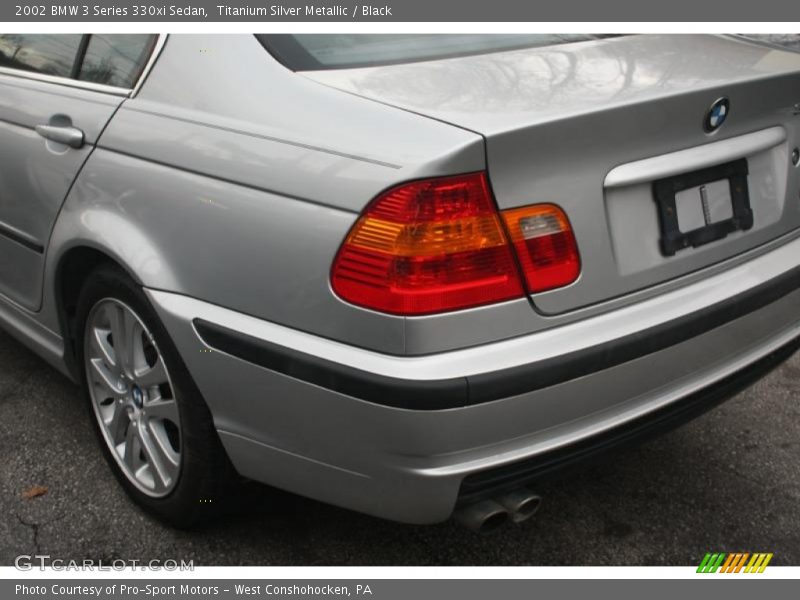 Titanium Silver Metallic / Black 2002 BMW 3 Series 330xi Sedan