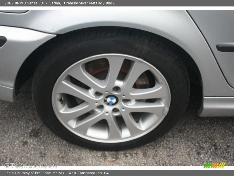 Titanium Silver Metallic / Black 2002 BMW 3 Series 330xi Sedan
