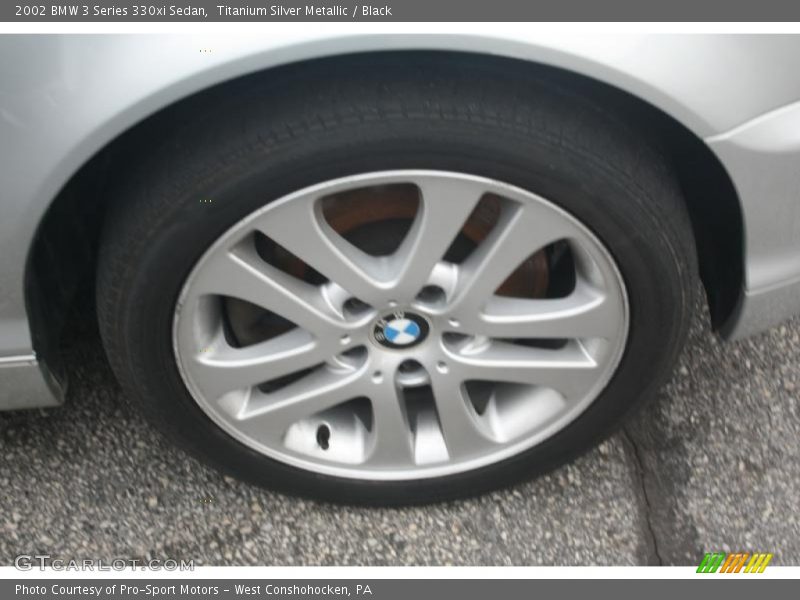 Titanium Silver Metallic / Black 2002 BMW 3 Series 330xi Sedan
