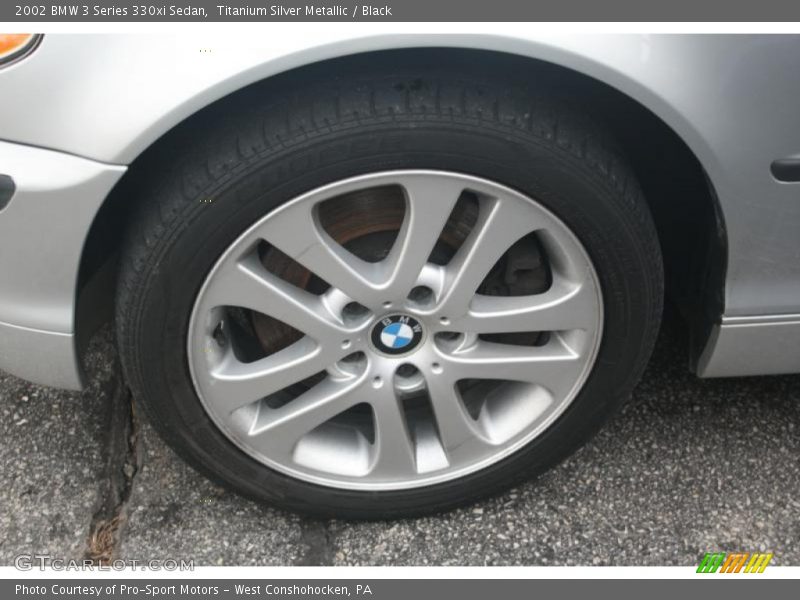 Titanium Silver Metallic / Black 2002 BMW 3 Series 330xi Sedan