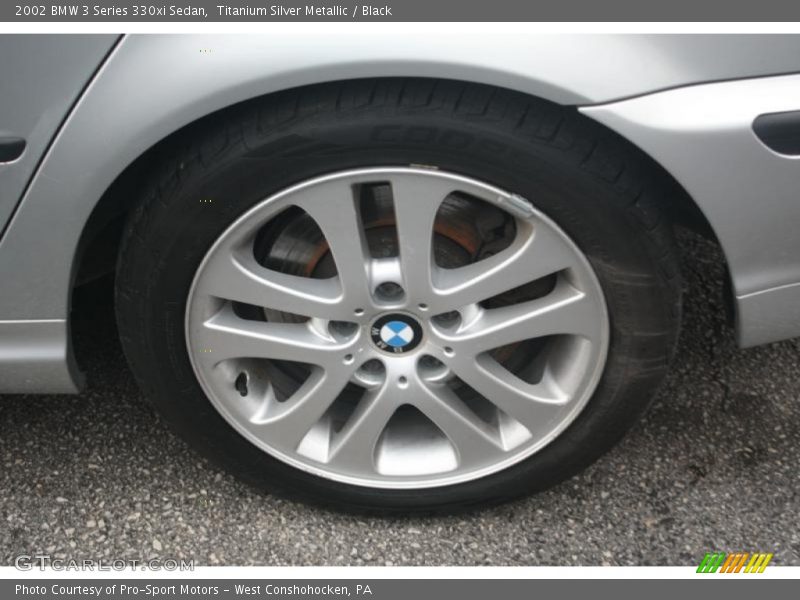 Titanium Silver Metallic / Black 2002 BMW 3 Series 330xi Sedan