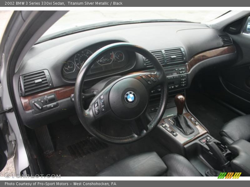 Titanium Silver Metallic / Black 2002 BMW 3 Series 330xi Sedan