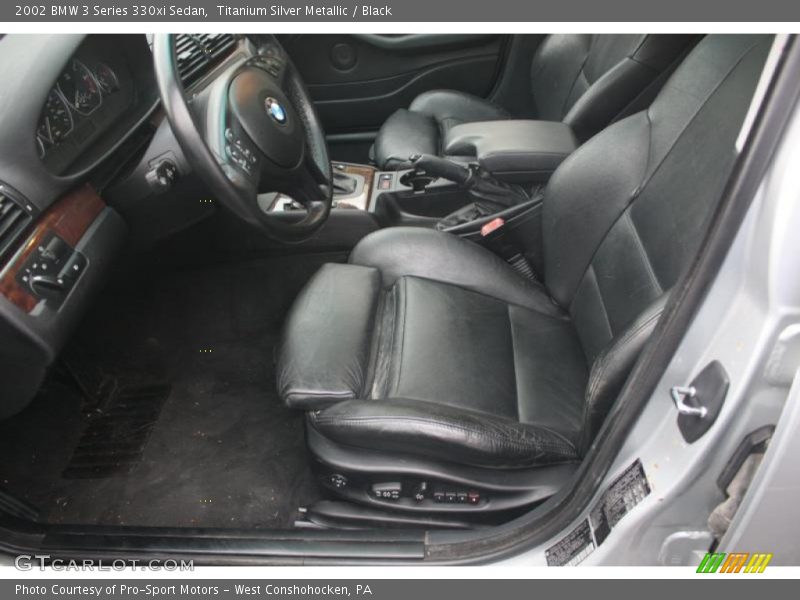 Titanium Silver Metallic / Black 2002 BMW 3 Series 330xi Sedan