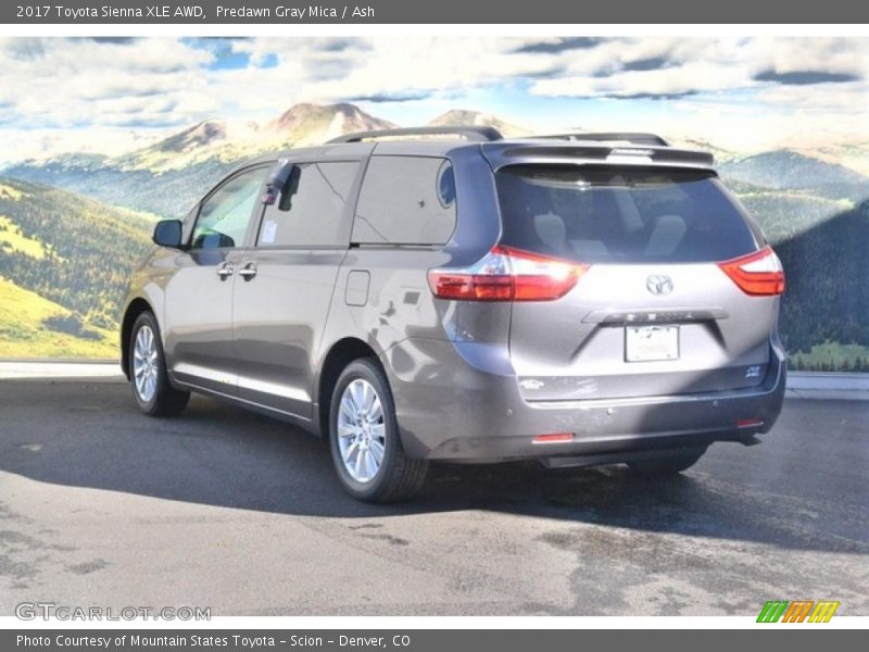 Predawn Gray Mica / Ash 2017 Toyota Sienna XLE AWD