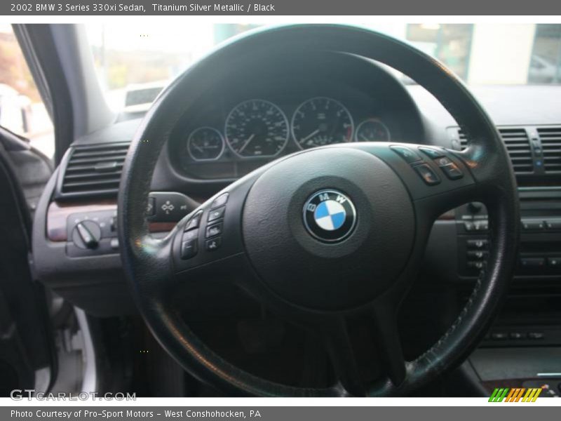 Titanium Silver Metallic / Black 2002 BMW 3 Series 330xi Sedan