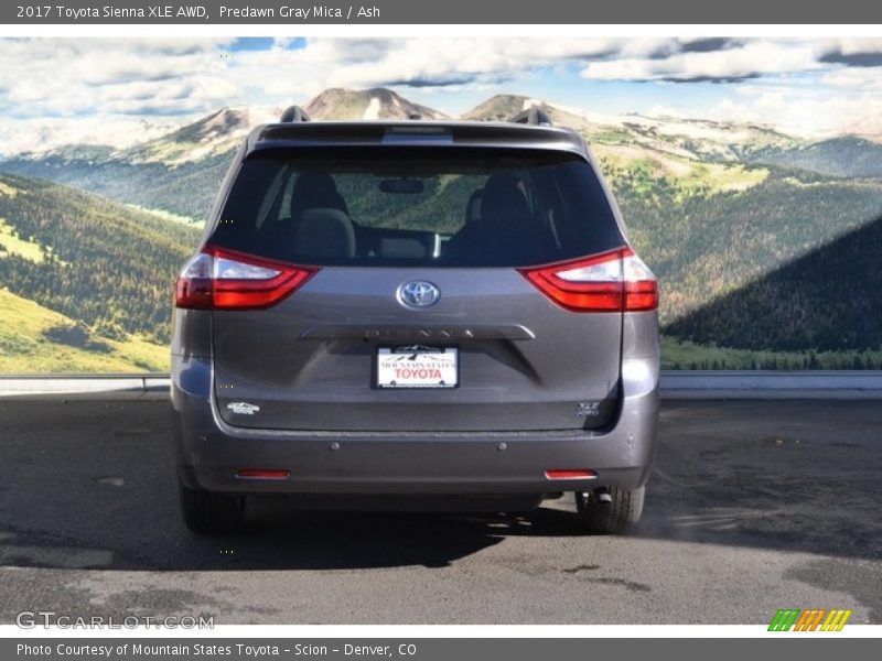 Predawn Gray Mica / Ash 2017 Toyota Sienna XLE AWD