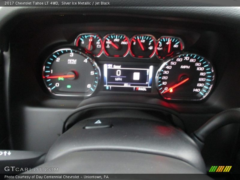 Silver Ice Metallic / Jet Black 2017 Chevrolet Tahoe LT 4WD