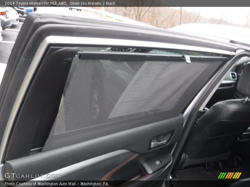 Silver Sky Metallic / Black 2014 Toyota Highlander XLE AWD