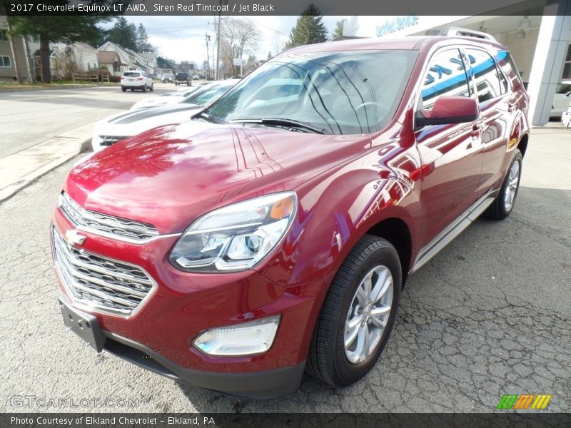 Siren Red Tintcoat / Jet Black 2017 Chevrolet Equinox LT AWD