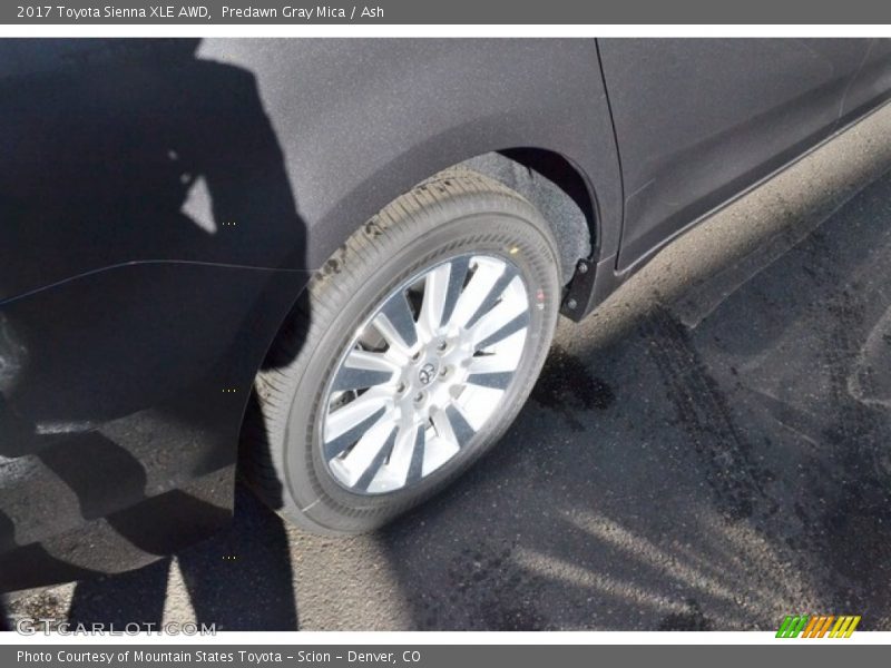 Predawn Gray Mica / Ash 2017 Toyota Sienna XLE AWD