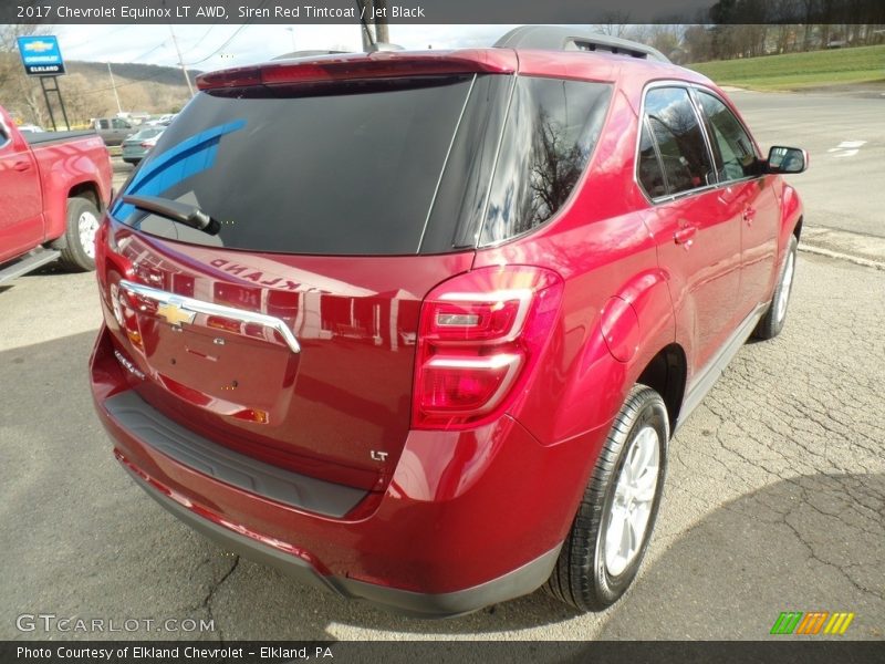 Siren Red Tintcoat / Jet Black 2017 Chevrolet Equinox LT AWD