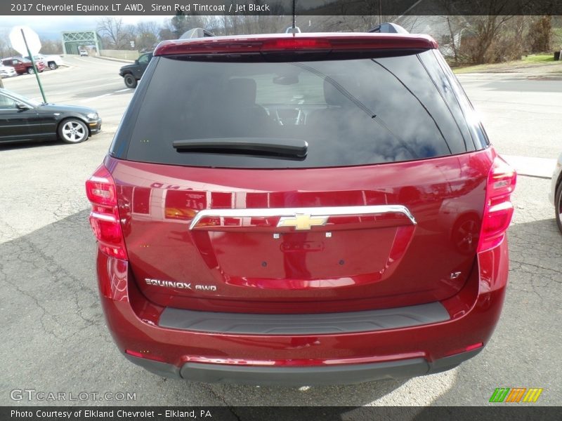 Siren Red Tintcoat / Jet Black 2017 Chevrolet Equinox LT AWD