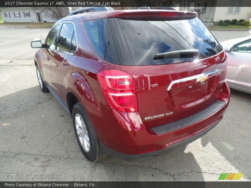 Siren Red Tintcoat / Jet Black 2017 Chevrolet Equinox LT AWD