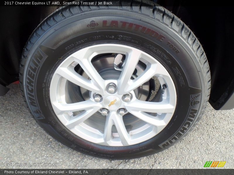 Siren Red Tintcoat / Jet Black 2017 Chevrolet Equinox LT AWD
