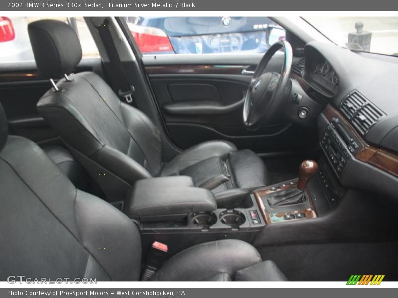 Titanium Silver Metallic / Black 2002 BMW 3 Series 330xi Sedan