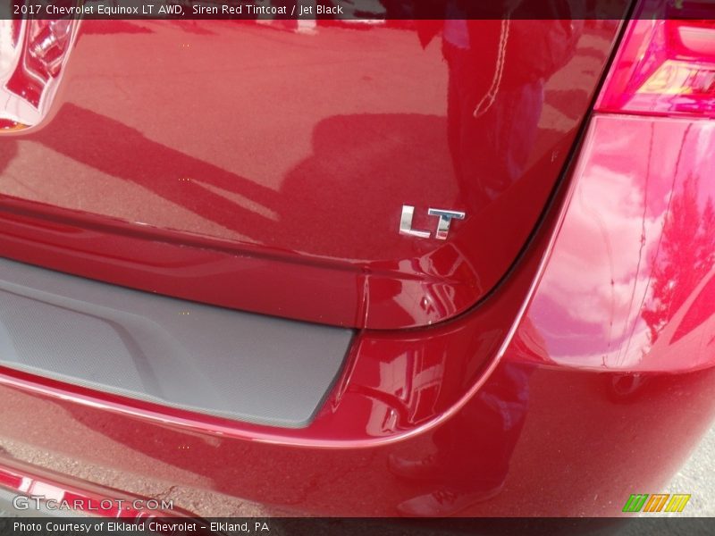 Siren Red Tintcoat / Jet Black 2017 Chevrolet Equinox LT AWD