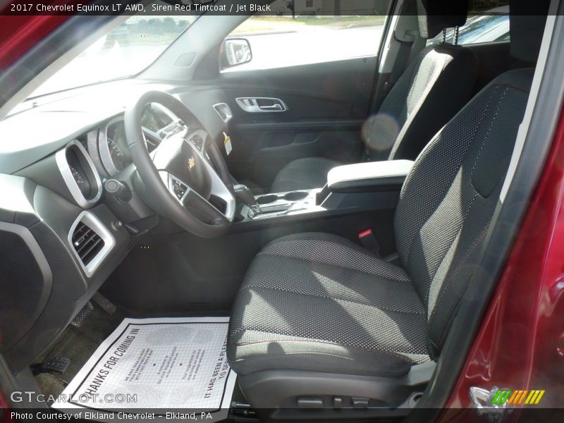 Siren Red Tintcoat / Jet Black 2017 Chevrolet Equinox LT AWD