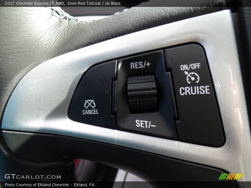 Siren Red Tintcoat / Jet Black 2017 Chevrolet Equinox LT AWD