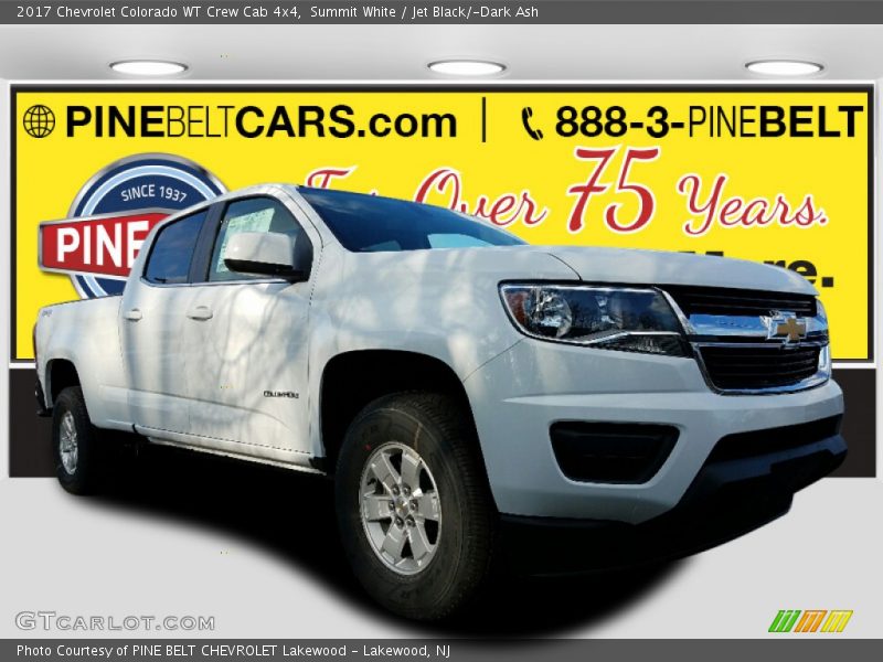 Summit White / Jet Black/­Dark Ash 2017 Chevrolet Colorado WT Crew Cab 4x4