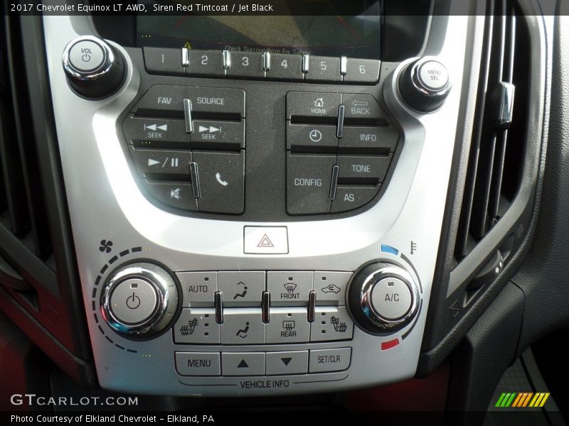 Siren Red Tintcoat / Jet Black 2017 Chevrolet Equinox LT AWD
