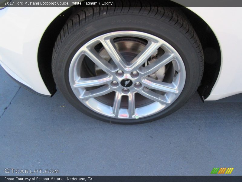 White Platinum / Ebony 2017 Ford Mustang Ecoboost Coupe