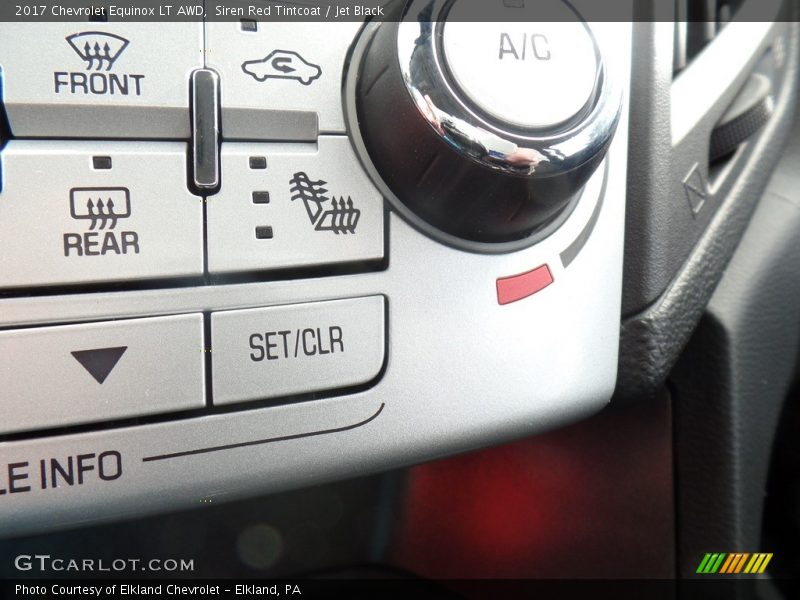 Siren Red Tintcoat / Jet Black 2017 Chevrolet Equinox LT AWD