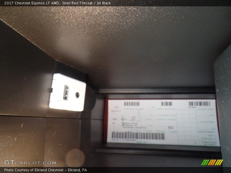 Siren Red Tintcoat / Jet Black 2017 Chevrolet Equinox LT AWD