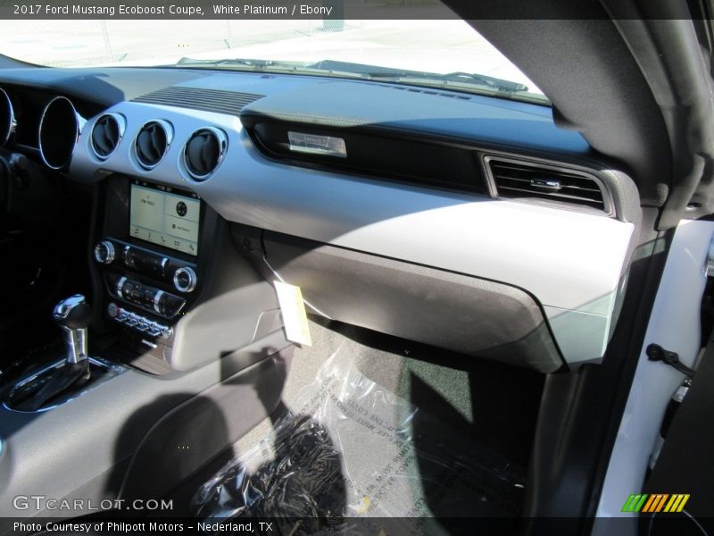 White Platinum / Ebony 2017 Ford Mustang Ecoboost Coupe