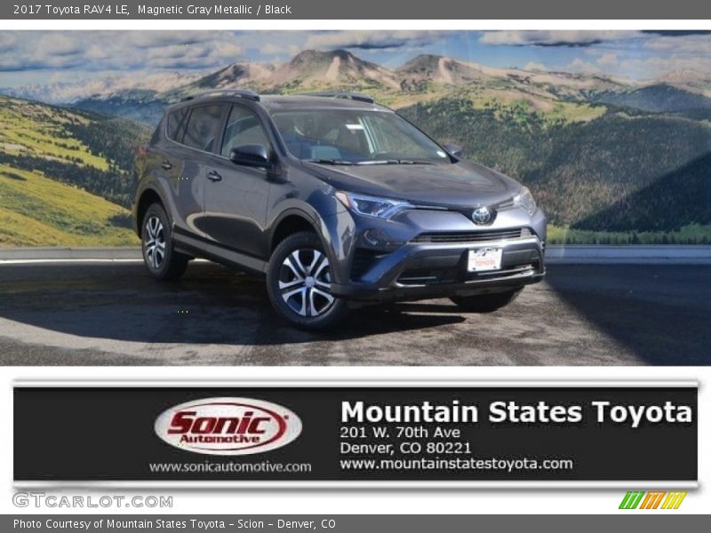 Magnetic Gray Metallic / Black 2017 Toyota RAV4 LE