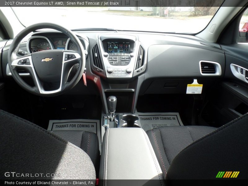 Siren Red Tintcoat / Jet Black 2017 Chevrolet Equinox LT AWD
