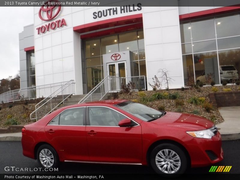 Barcelona Red Metallic / Ivory 2013 Toyota Camry LE