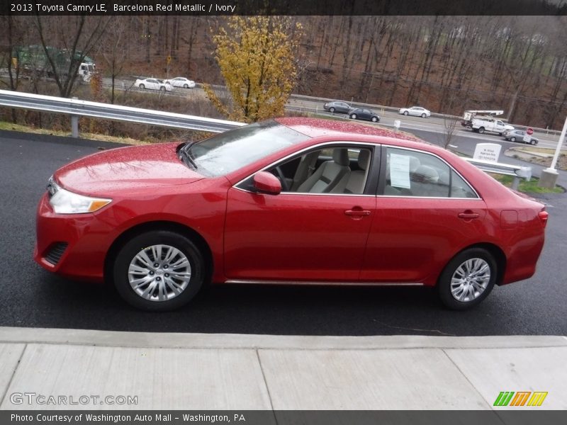Barcelona Red Metallic / Ivory 2013 Toyota Camry LE