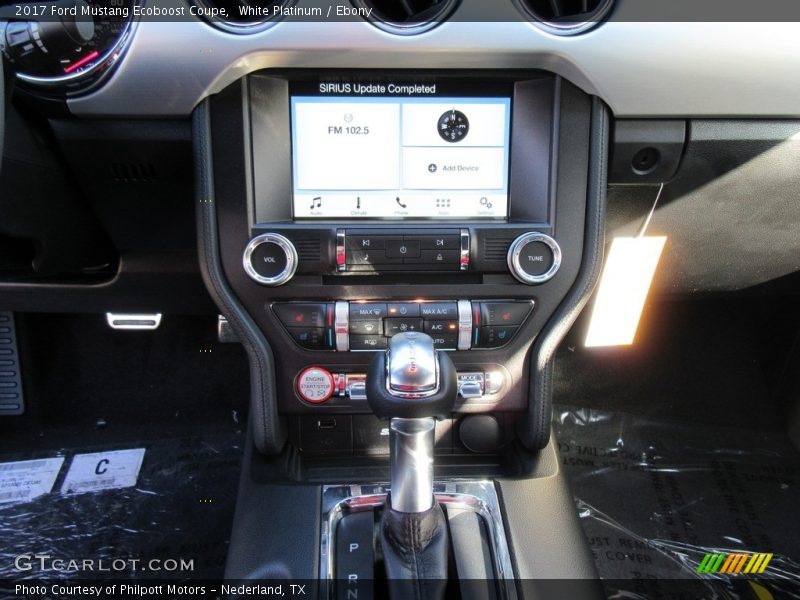 White Platinum / Ebony 2017 Ford Mustang Ecoboost Coupe