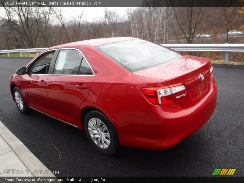 Barcelona Red Metallic / Ivory 2013 Toyota Camry LE